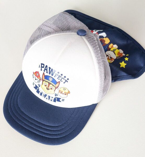 【 新品 】 パウパトロール 帽子 キャップ 首日除け付き