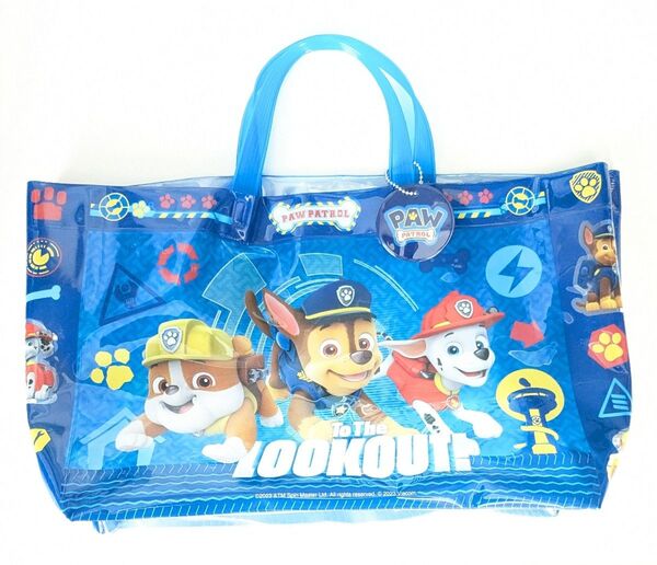 【 新品 】 パウパトロール プール バック ビーチ ビニール バッグ ネームタグ付き