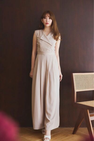 Two-Way Collar Jumpsuit Herlipto honey Sサイズ オールインワン