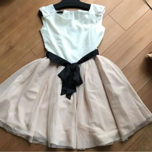 新品 レッセパッセ ドレス ワンピース ミルクティー S