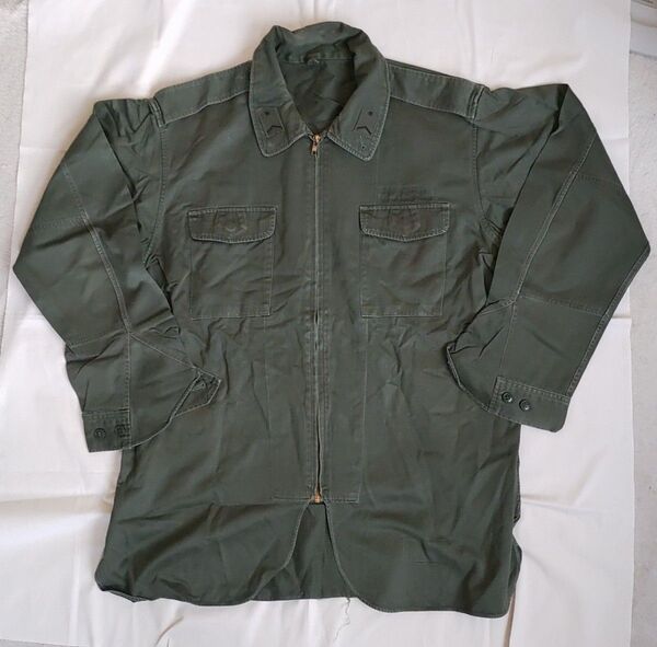 陸上自衛隊 旧型作業服 戦闘服上下 OD 中古品 PX品 階級章付き 古着 ミリタリージャケット ミリタリー 長袖