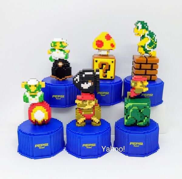 スーパーマリオブラザーズ ペプシ ボトルキャップ フィギュア PEPSI DOT BOTTLECAP COLLECTION