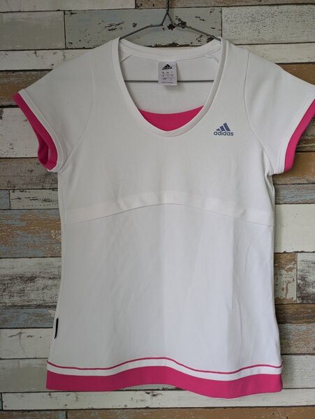 アディダスadidas 半袖 Tシャツ テニスウェア スポーツ ウェアLサイズ レディス
