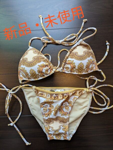 リエンダ rienda 水着 ビキニ スイムウェア ペイズリー柄 新品 日本製