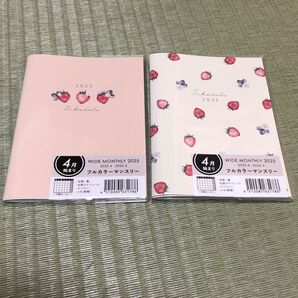 2冊セット 2025年4月始まり 手帳 サイズ約144×107mm