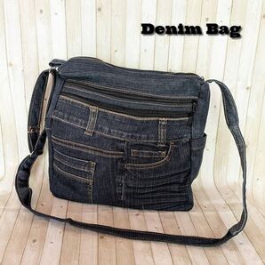 DB03 リメイクデニム デニムショルダーバッグ ジーパンバッグ