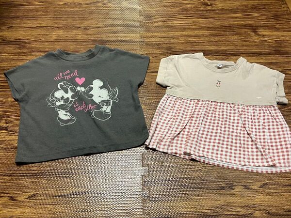 キッズ服 子供服 半袖 Tシャツ 半袖トップス カットソー ミニー