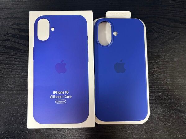 シリコンケース iPhone16用 MagSafe ブルー Apple 青