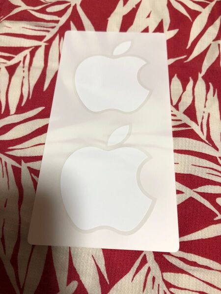 Apple iPhone ステッカー 白いリンゴ ロゴ