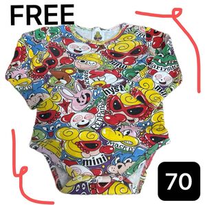 ロンパース FREE 70サイズ HYSTERIC MINI 人気商品 薄手ロンパース 即日発送 美品 男の子 女の子 赤ちゃん