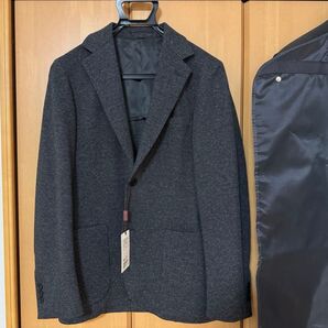 UNITED ARROWS ニットテーラードジャケット DRグレー 未使用 サイズ46