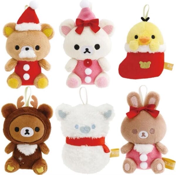 リラックマ オーナメントクリスマス てのりぬいぐるみ 全6種 コンプリートセット