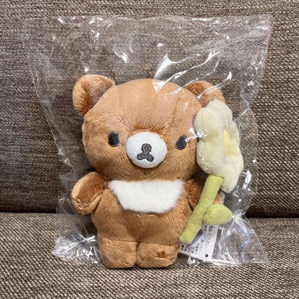 リラックマ BASIC RILAKKUMA Flower ぬいぐるみ チャイロイコグマ