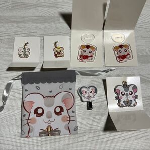 とっとこハム太郎 アクリルスタンド メタルチャーム アクリルヘアクリップ ラバーキーホルダー プチ巾着