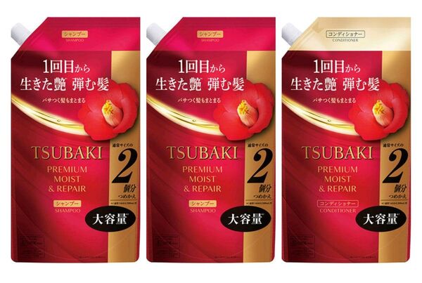 ツバキ プレミアム モイスト&リペア シャンプー コンディショナー 3点セット