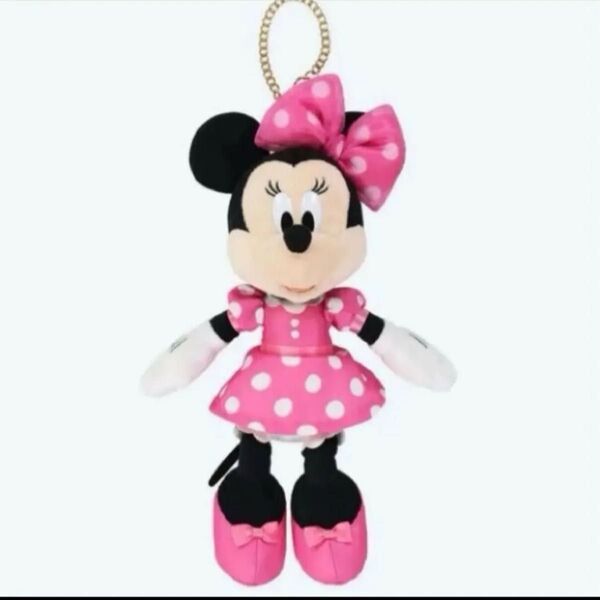 ディズニー ミニー ミニーの日 ぬいぐるみチャーム ピンク