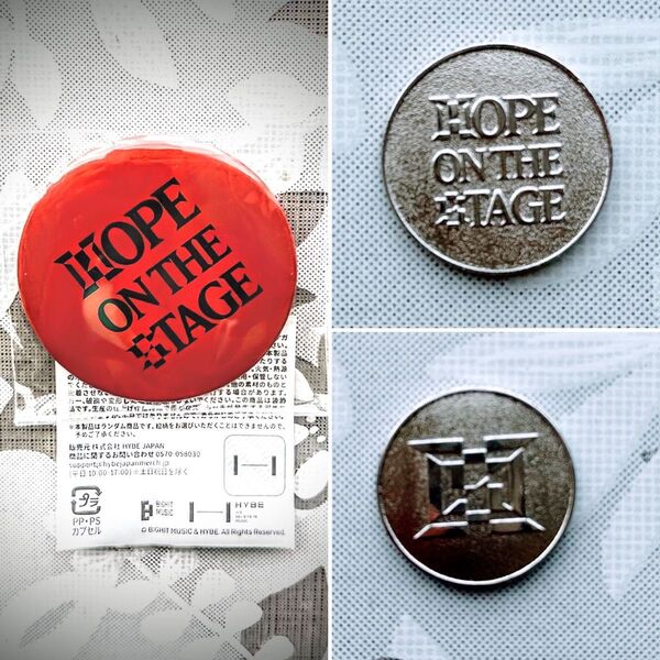 HOPE ON THE STAGE 現地限定ガチャ缶バッヂとコイン1枚 埼玉アリーナ京セラドーム
