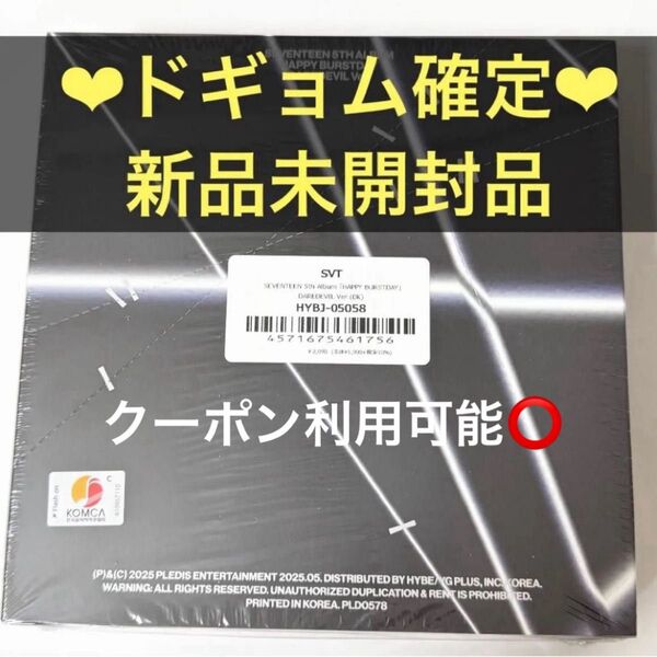 SEVENTEEN HAPPY BURSTDAY DAREDEVIL 新品未開封品 トレカ バインダー ドギョム 確定