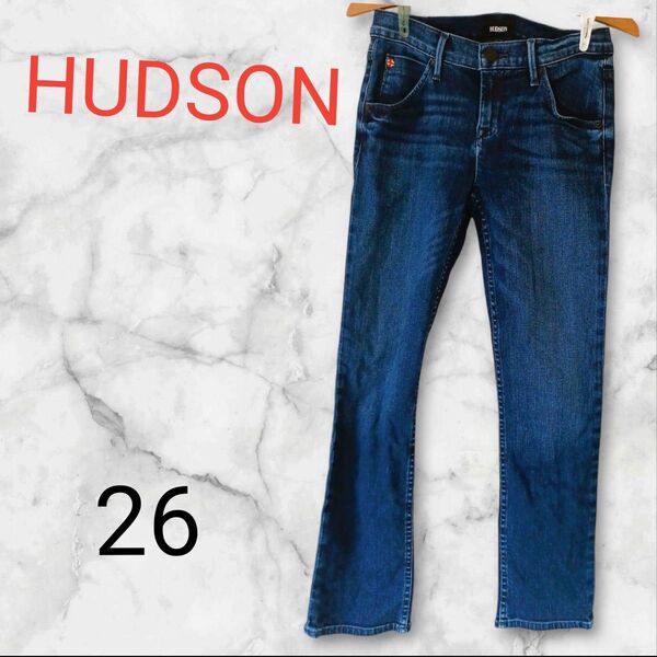 HUDSON【26 S】ブーツカットデニム ブルー ジーンズ デニムパンツ ジーパン パンツ ストレート 古着 海外