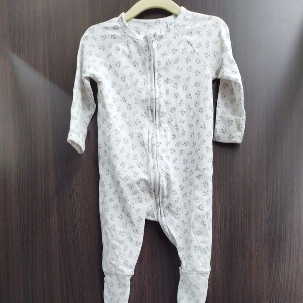 【中古品】BURBERRYバーバリー ベビー服 ロンパース カバーオール サイズ60〜70cm 3ヶ月〜6ヶ月頃
