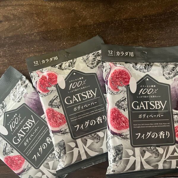 GATSBY ボディペーパー フィグの香り 12枚入り 3個セット 未開封
