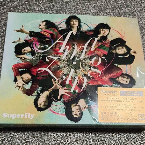 Superfly CD/Amazing 初回プレス 三方背スリーブケース特別仕様 シリアル入り応募抽選券