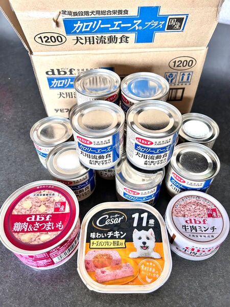 dbf カロリーエース プラス 13缶 犬用流動食 他3缶 デンタルケア
