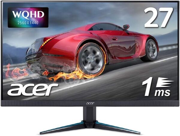 Acer WQHD 27インチ ゲーミングモニター Nitro VG270Ubmiipx IPS 1ms Freesync