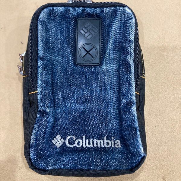 ジャンク品 コロンビア ナイオベ Columbia ウエストポーチ カナビラ付き デニム