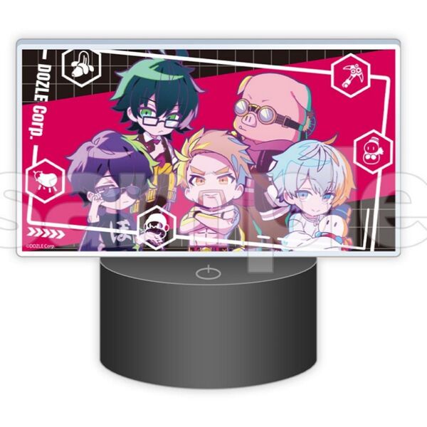 A賞 LEDアクリルライトパネル DMMスクラッチ ドズル社 おんりー ぼんじゅうる おらふくん おおはらMEN
