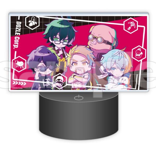 A賞 LEDアクリルライトパネル DMMスクラッチ ドズル社 おんりー ぼんじゅうる おらふくん おおはらMEN
