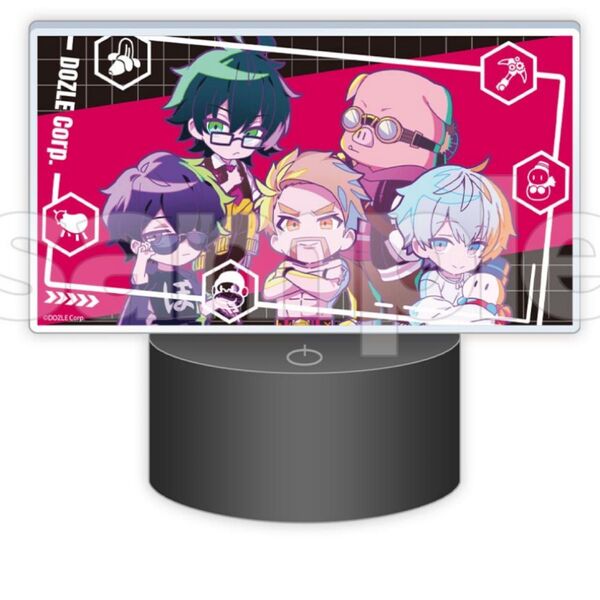 A賞 LEDアクリルライトパネル DMMスクラッチ ドズル社 おんりー ぼんじゅうる おらふくん おおはらMEN