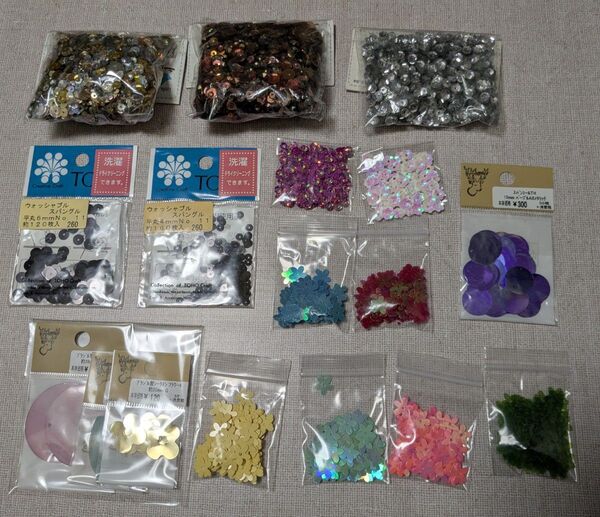 スパンコール ハンドメイド スパングル アクセサリー材料 手芸用 大量 飾り素材 貴和製作所 匿名配送