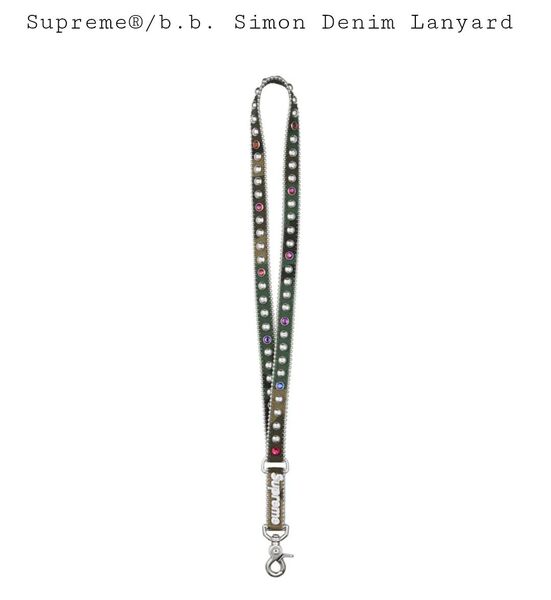Supreme x b.b. Simon Denim Lanyard "Woodland Camo" シュプリーム