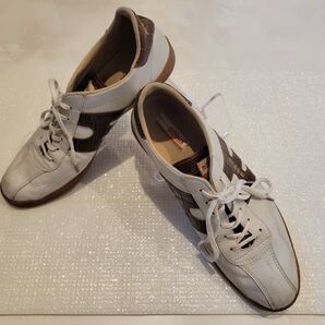 MOBUS MUNSTER スニーカー 白×茶 EUR43