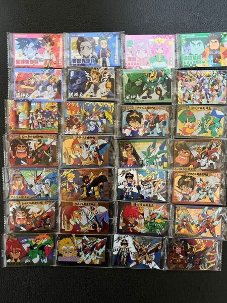 ワタルシリーズ カードウエハース 28種 フルコンプ 未開封 空袋2種 魔神創造伝ワタル 魔神英雄伝ワタル