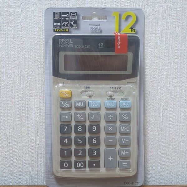 【未使用】NCL ECD-2102T ナカバヤシ 電卓 12桁