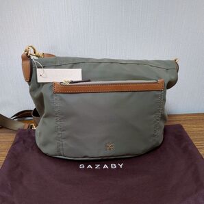 【未使用】サザビー SAZABY 3way ショルダーバッグ リュックサック カーキ ブラウン ナイロン