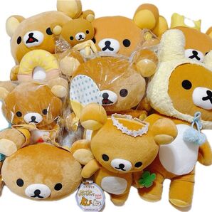 リラックマXL BIGぬいぐるみなど13点 まとめ売り マグカップ バッグチャーム がまぐちバッグ