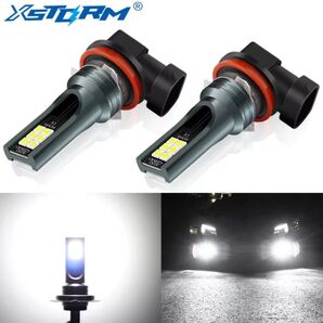 【新品】LEDフォグランプ H8・H9・H11 6000K ホワイト 爆光LEDバルブ 2個セット