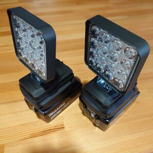 【新品】マキタ 18Vバッテリー対応 ワークライト LEDライト 作業ライト 作業灯 USBアダプター スマホ充電 2個セット