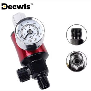 【新品】Decwls スプレーガン用 エアレギュレーター+エアフィルター 一体型 ウォーターセパレーター 油水除去 塗装