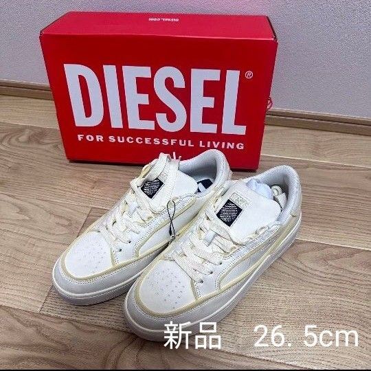 新品 ディーゼル メンズ スニーカー DIESEL S-SINNA LOW レザー ホワイト