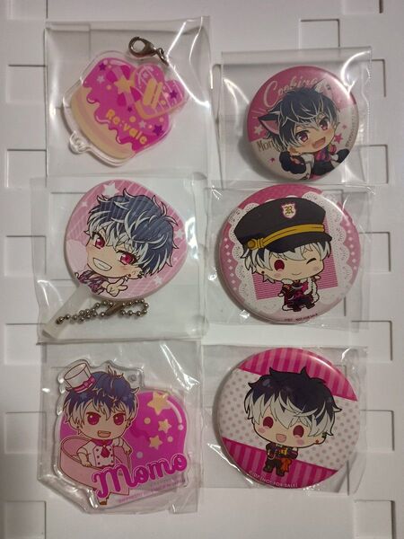 アイナナ IDOLiSH7 アイドリッシュセブン 百 缶バッジ アクリルキーホルダー セット Re:vale もも デフォルメ