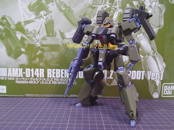 商品説明必読 プラモデル HG リーベン・ヴォルフ (A.O.Z RE-BOOT版) 完成品 ジャンク