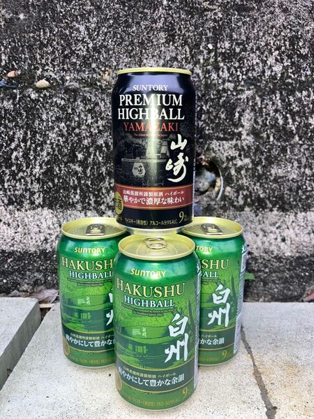 サントリー 山崎、白州 プレミアムハイボール 350ml ハイボール プレミアム 4缶