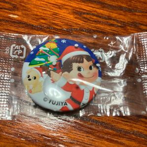 ペコちゃん ドッグ クリスマス 缶バッジ レア 不二家 犬