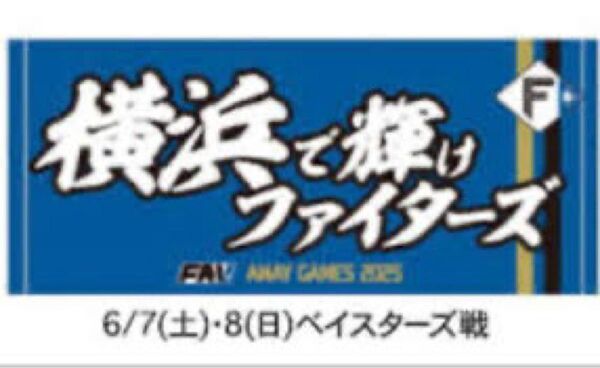 【新品】日本ハムファイターズ ビジター応援デー タオル 横浜で輝けファイターズ