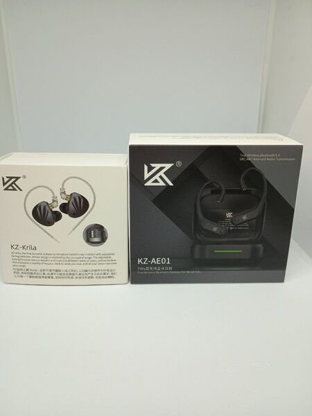 KZ krira と AE01 セット ほぼ新品 Bluetooth 5.4 有線イヤホン ワイヤレス
