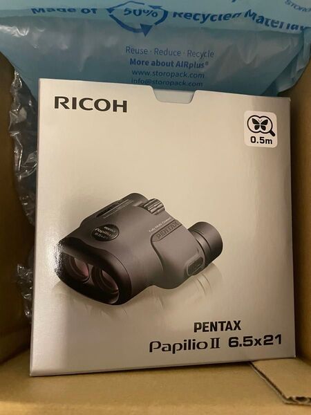 (新品未開封)RICOH 双眼鏡 ペンタックス PENTAX PapilioII 6.5x21 メーカ保証1年付き